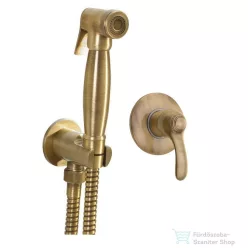   Sapho KIRKÉ falba süllyesztett csaptelep, bidézuhannyal, gégecsővel, bronz (KI41B-01)