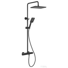   Sapho teleszkópos zuhanyoszlop, termosztátos csapteleppel, zuhanyszettel, fekete (KJ639)