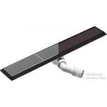   Deante megfordítható zuhanyfolyóka 60 cm-es, rozsdamentes acél, fekete KOS_N06D