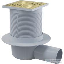   Deante padlóösszefolyó, rácsos, szálcsiszolt arany KOS_R01C