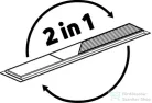 Deante megfordítható zuhanyfolyóka 70 cm-es, szálcsiszolt arany KOS_R07D