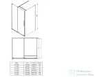 Deante PRIZMA zuhanykabin 120x90 cm-es, titanium KPNDP12S09