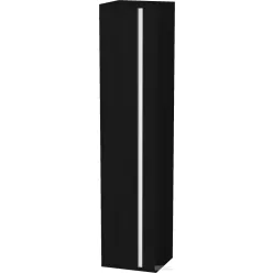   Duravit KETHO 180x40x36 cm-es, 1 ajtós szekrény, balos, matt fekete tölgy KT1255L1616
