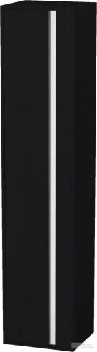 Duravit KETHO 180x40x36 cm-es, 1 ajtós szekrény, balos, matt fekete tölgy KT1255L1616
