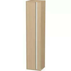   Duravit KETHO 180x40x36 cm-es, 1 ajtós magasszekrény, balos, natúr tölgy KT1255L3030