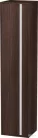 Duravit KETHO 180x40x36 cm-es, 1 ajtós magasszekrény, balos, matt sötét gesztenye KT1255L5353