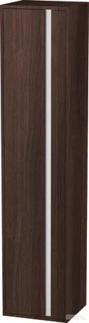 Duravit KETHO 180x40x36 cm-es, 1 ajtós magasszekrény, balos, matt sötét gesztenye KT1255L5353