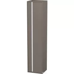   Duravit KETHO 180x40x36 cm-es, 1 ajtós magasszekrény, jobbos, matt bazalt KT1255R4343
