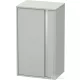 Duravit KETHO 88x50x36 cm-es, 1 ajtós félmagas szekrény, balos, matt betonszürke KT1266L0707