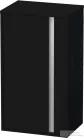 Duravit KETHO 88x50x36 cm-es, 1 ajtós félmagas szekrény, balos, matt fekete tölgy KT1266L1616
