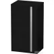 Duravit KETHO 88x50x36 cm-es, 1 ajtós félmagas szekrény, balos, matt fekete tölgy KT1266L1616
