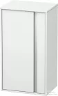 Duravit KETHO 88x50x36 cm-es, 1 ajtós félmagas szekrény, balos, matt fehér KT1266L1818