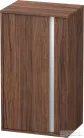Duravit KETHO 88x50x36 cm-es, 1 ajtós felső szekrény, balos, matt sötét dió KT1266L2121