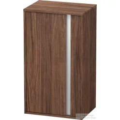   Duravit KETHO 88x50x36 cm-es, 1 ajtós felső szekrény, balos, matt sötét dió KT1266L2121