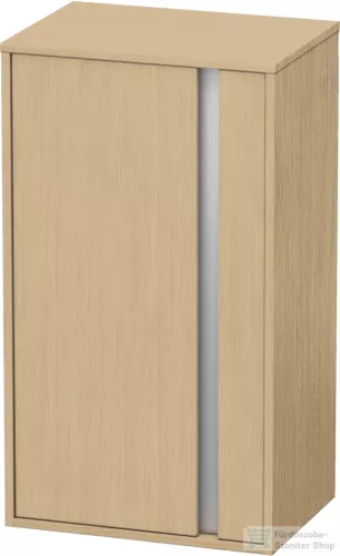 Duravit KETHO 88x50x36 cm-es, 1 ajtós félmagas szekrény, balos, natúr tölgy KT1266L3030