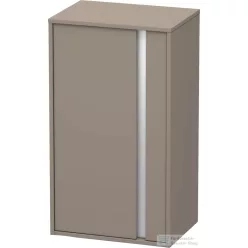   Duravit KETHO 88x50x36 cm-es, 1 ajtós félmagas szekrény, balos, matt bazalt KT1266L4343