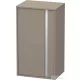 Duravit KETHO 88x50x36 cm-es, 1 ajtós félmagas szekrény, balos, matt bazalt KT1266L4343