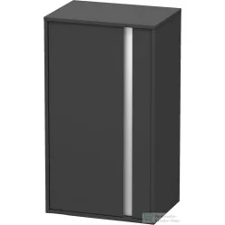   Duravit KETHO 88x50x36 cm-es, 1 ajtós félmagas szekrény, balos, matt grafit KT1266L4949