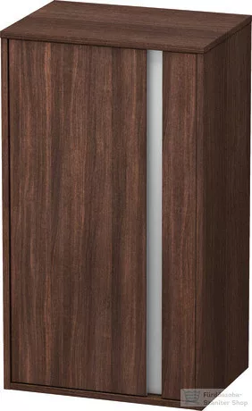 Duravit KETHO 88x50x36 cm-es, 1 ajtós felső szekrény, balos, matt sötét gesztenye KT1266L5353