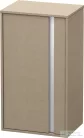 Duravit KETHO 88x50x36 cm-es, 1 ajtós félmagas szekrény, balos, matt len KT1266L7575
