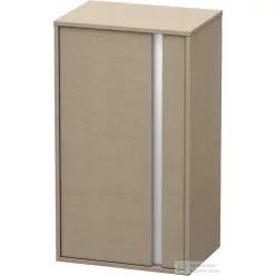   Duravit KETHO 88x50x36 cm-es, 1 ajtós félmagas szekrény, balos, matt len KT1266L7575