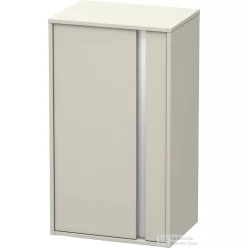   Duravit KETHO 88x50x36 cm-es, 1 ajtós félmagas szekrény, balos, matt taupe KT1266L9191