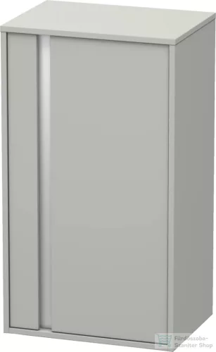 Duravit KETHO 88x50x36 cm-es, 1 ajtós félmagas szekrény, jobbos, matt betonszürke KT1266R0707