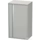 Duravit KETHO 88x50x36 cm-es, 1 ajtós félmagas szekrény, jobbos, matt betonszürke KT1266R0707