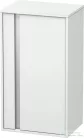Duravit KETHO 88x50x36 cm-es, 1 ajtós félmagas szekrény, jobbos, matt fehér KT1266R1818