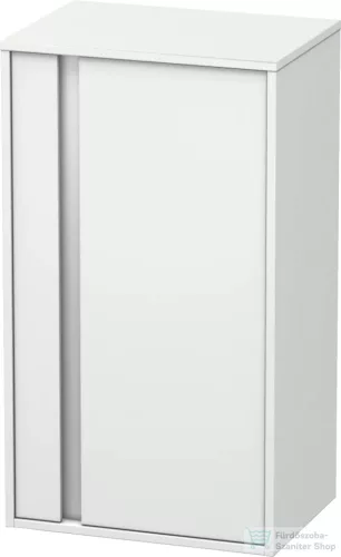 Duravit KETHO 88x50x36 cm-es, 1 ajtós félmagas szekrény, jobbos, matt fehér KT1266R1818