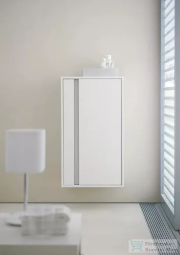 Duravit KETHO 88x50x36 cm-es, 1 ajtós félmagas szekrény, jobbos, matt fehér KT1266R1818