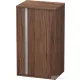 Duravit KETHO 88x50x36 cm-es, 1 ajtós felső szekrény, jobbos, matt sötét dió KT1266R2121