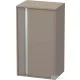 Duravit KETHO 88x50x36 cm-es, 1 ajtós félmagas szekrény, jobbos, matt bazalt KT1266R4343