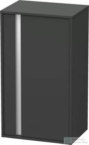 Duravit KETHO 88x50x36 cm-es, 1 ajtós félmagas szekrény, jobbos, matt grafit KT1266R4949