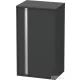 Duravit KETHO 88x50x36 cm-es, 1 ajtós félmagas szekrény, jobbos, matt grafit KT1266R4949