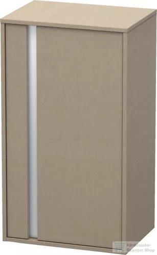 Duravit KETHO 88x50x36 cm-es, 1 ajtós félmagas szekrény, jobbos, matt len KT1266R7575