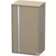 Duravit KETHO 88x50x36 cm-es, 1 ajtós félmagas szekrény, jobbos, matt len KT1266R7575