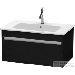   Duravit KETHO 80x47,5 cm-es, 1 fiókos alsószekrény mosdó nélkül, matt fekete tölgy KT641901616