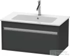 Duravit KETHO 80x47,5 cm-es, 1 fiókos alsószekrény mosdó nélkül, matt grafit KT641904949