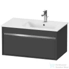 Duravit KETHO 80x47,5 cm-es, 1 fiókos alsószekrény mosdó nélkül, matt grafit KT641904949