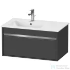 Duravit KETHO 80x47,5 cm-es, 1 fiókos alsószekrény mosdó nélkül, matt grafit KT641904949
