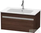 Duravit KETHO 80x47,5 cm-es, 1 fiókos alsószekrény mosdó nélkül, matt sötét gesztenye KT641905353