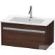 Duravit KETHO 80x47,5 cm-es, 1 fiókos alsószekrény mosdó nélkül, matt sötét gesztenye KT641905353