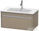 Duravit KETHO 80x47,5 cm-es, 1 fiókos alsószekrény mosdó nélkül, matt len KT641907575