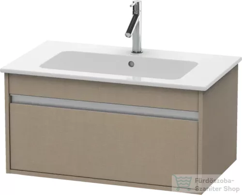 Duravit KETHO 80x47,5 cm-es, 1 fiókos alsószekrény mosdó nélkül, matt len KT641907575
