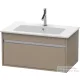 Duravit KETHO 80x47,5 cm-es, 1 fiókos alsószekrény mosdó nélkül, matt len KT641907575