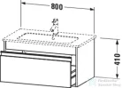 Duravit KETHO 80x47,5 cm-es, 1 fiókos alsószekrény mosdó nélkül, matt len KT641907575