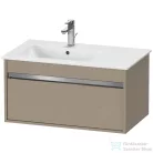 Duravit KETHO 80x47,5 cm-es, 1 fiókos alsószekrény mosdó nélkül, matt len KT641907575