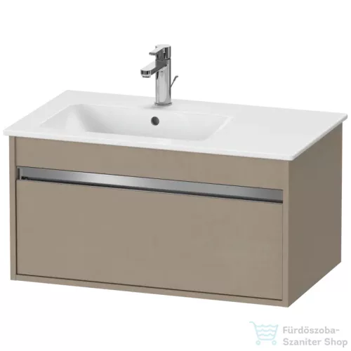 Duravit KETHO 80x47,5 cm-es, 1 fiókos alsószekrény mosdó nélkül, matt len KT641907575
