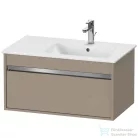 Duravit KETHO 80x47,5 cm-es, 1 fiókos alsószekrény mosdó nélkül, matt len KT641907575